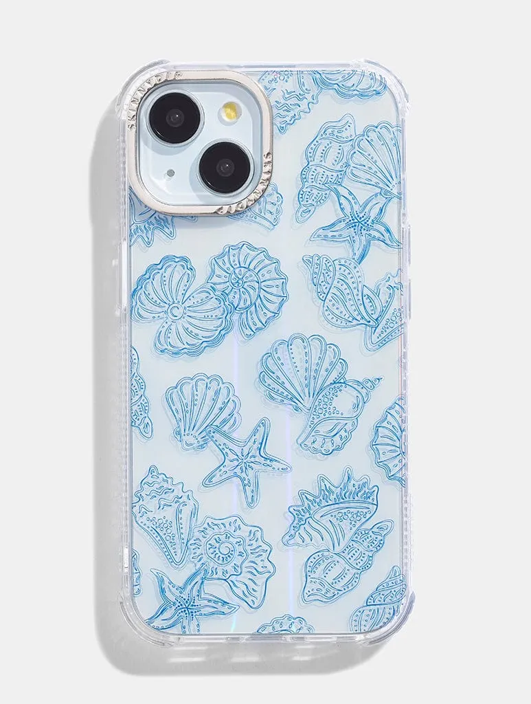 Blue Shells Shock iPhone Case Sport Inspired Tough Exterior
