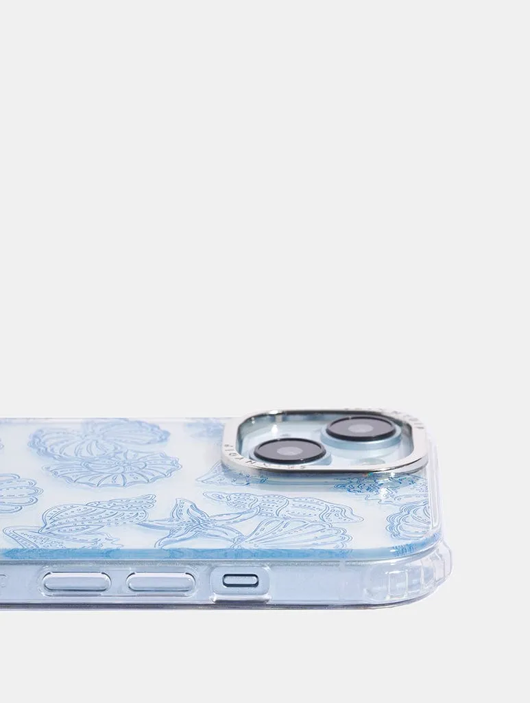 Blue Shells Shock iPhone Case Stylish Layer Soft Grip