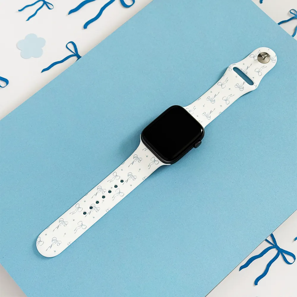 Active Performance Bluebell Bows Apple Watch Strap
