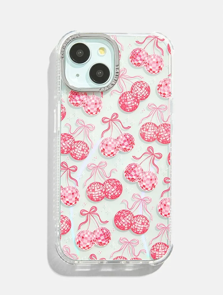 Bow Disco Cherry Shock iPhone Case Smooth Detail