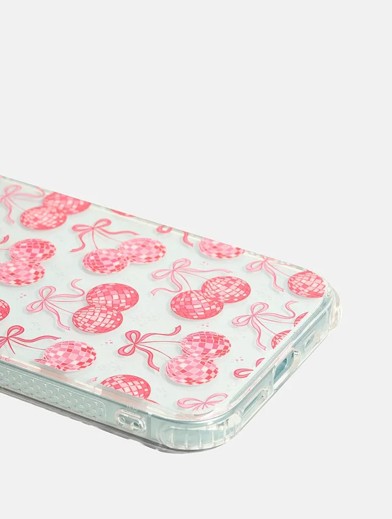 Bow Disco Cherry Shock iPhone Case Rugged Outline Compact Design