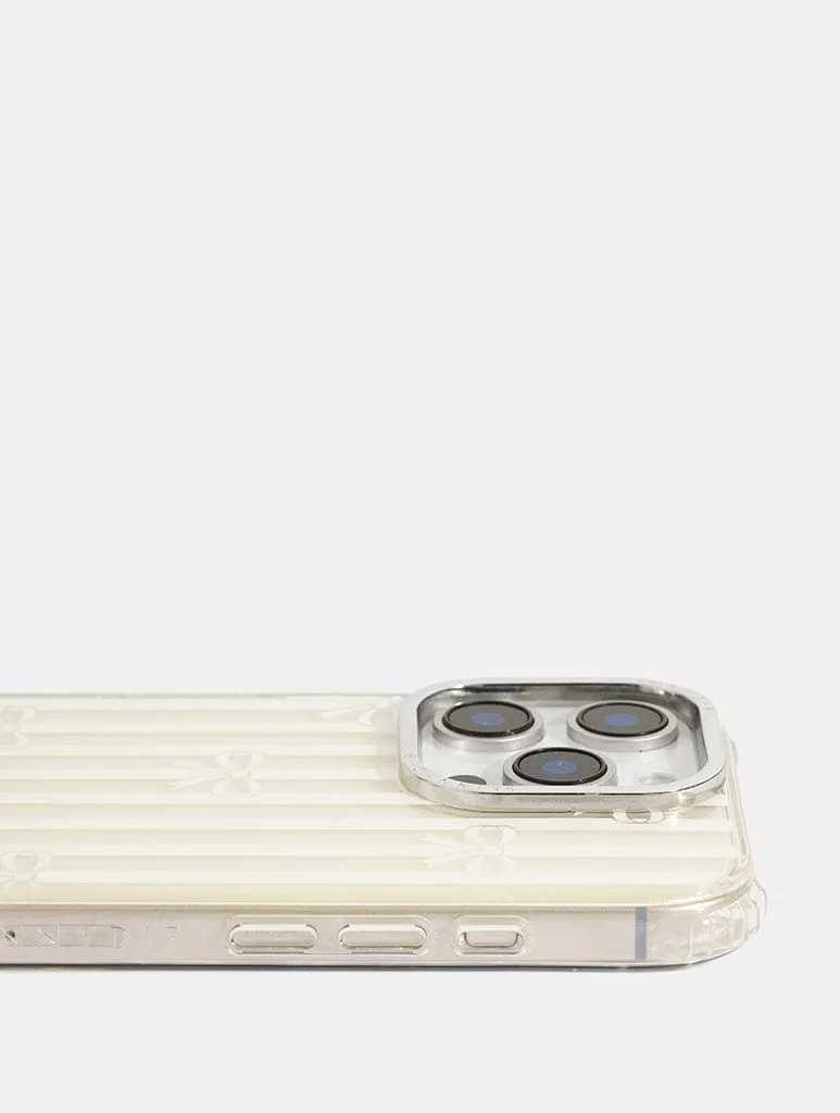 Bow Stripe Shock iPhone Case Textured Grip