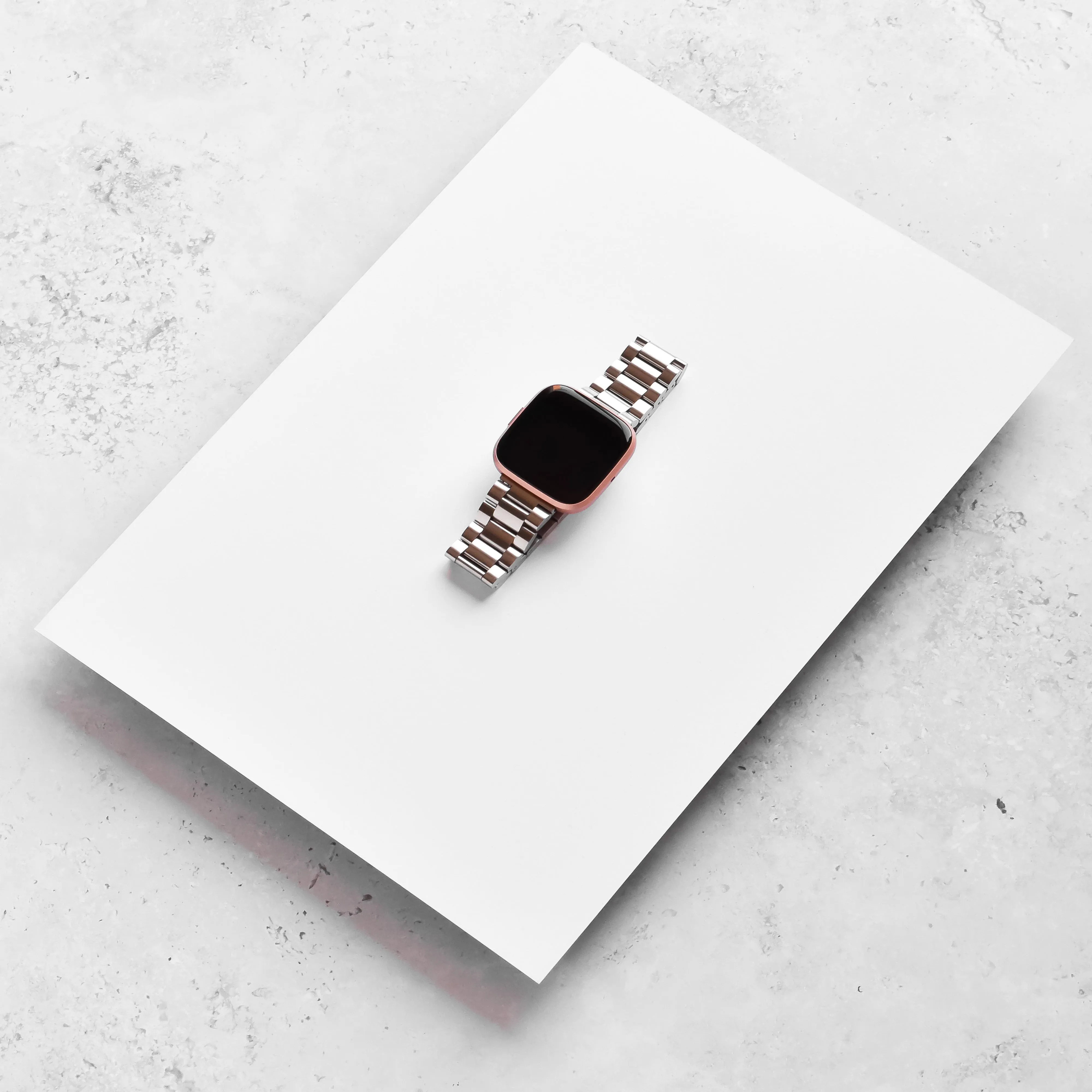 Premium Band Durable Strap Fitbit Strap - Stainless Steel - Silver