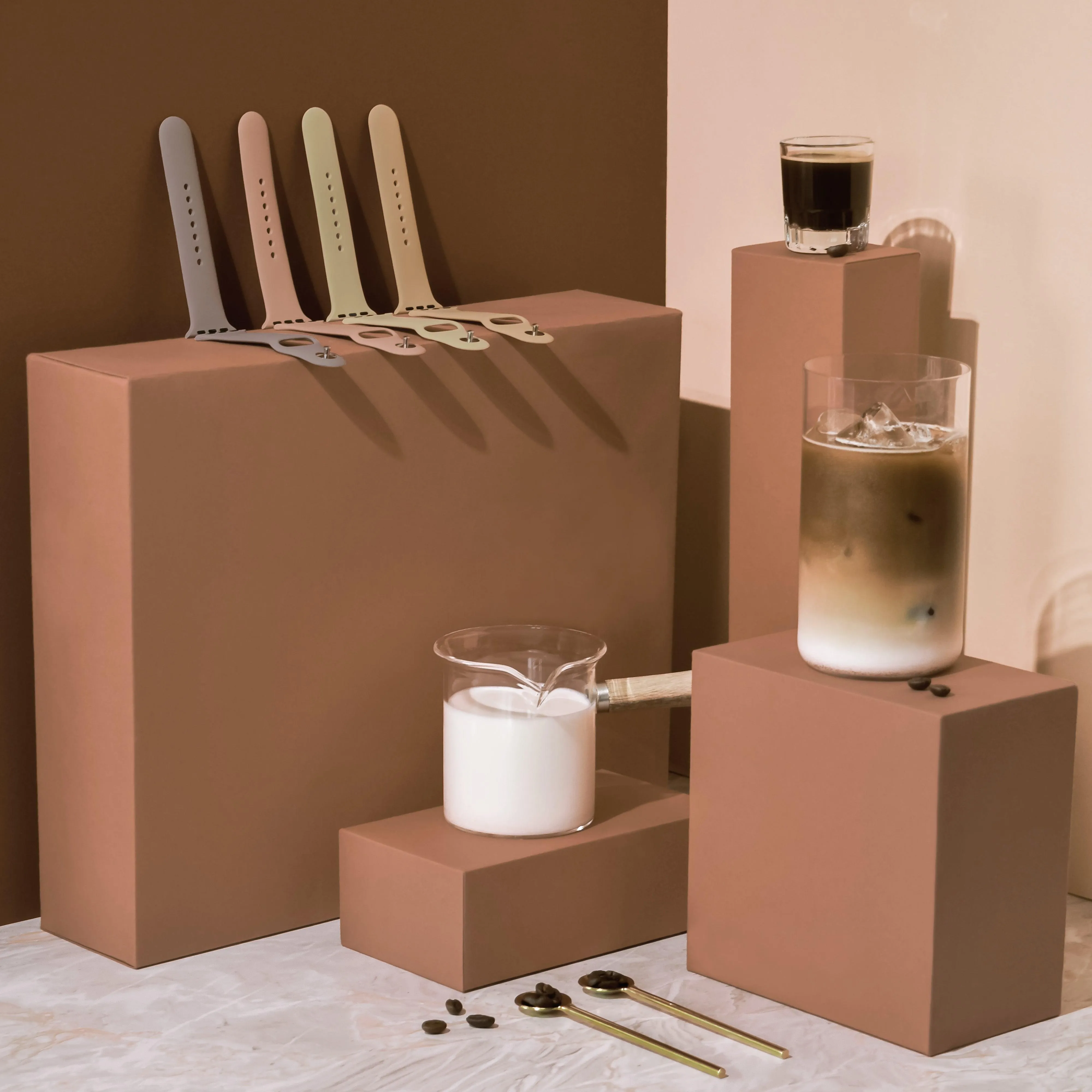 Lightweight Feel NAKD Apple Watch Strap - Mocha