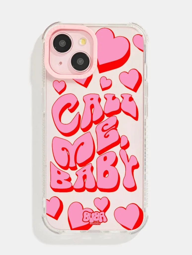 Buba Goods x Skinnydip Call Me Baby Shock iPhone Case Premium Material Modern Texture Look