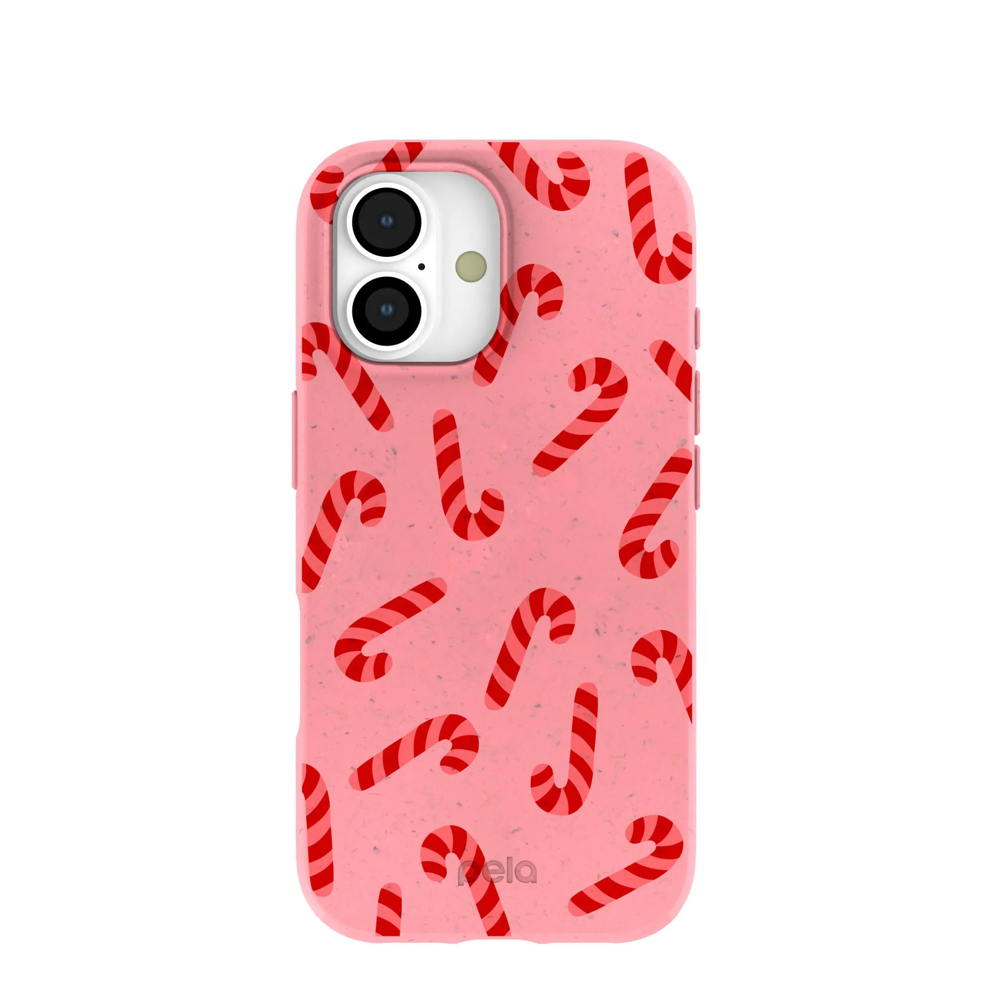 Bubblegum Pink Candy Cane Chaos iPhone 17 Case Stylish Color Everyday Style