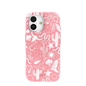 Sleek Edge Design Bubblegum Pink Coastal Rodeo iPhone 17 Case