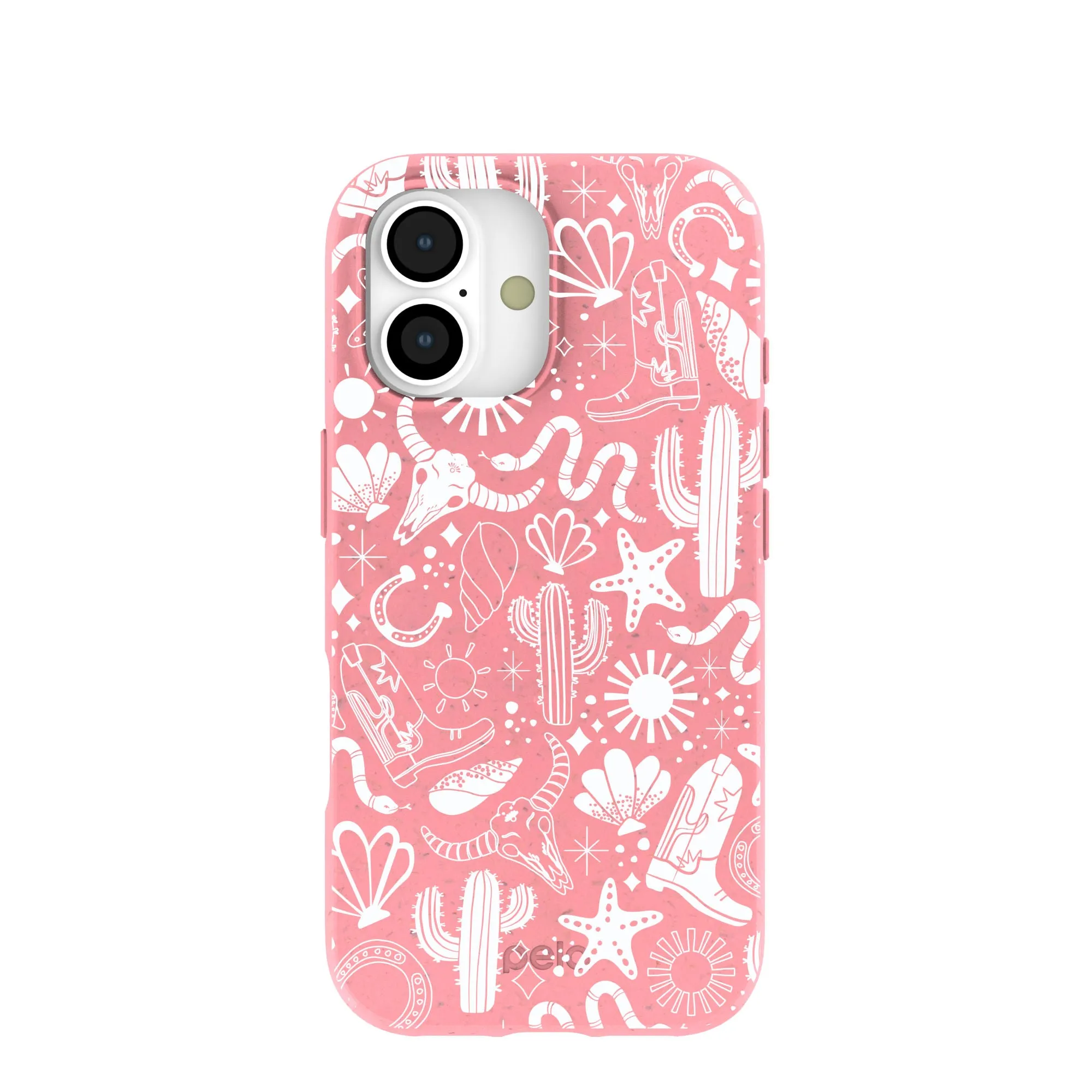 Sleek Edge Design Bubblegum Pink Coastal Rodeo iPhone 17 Case
