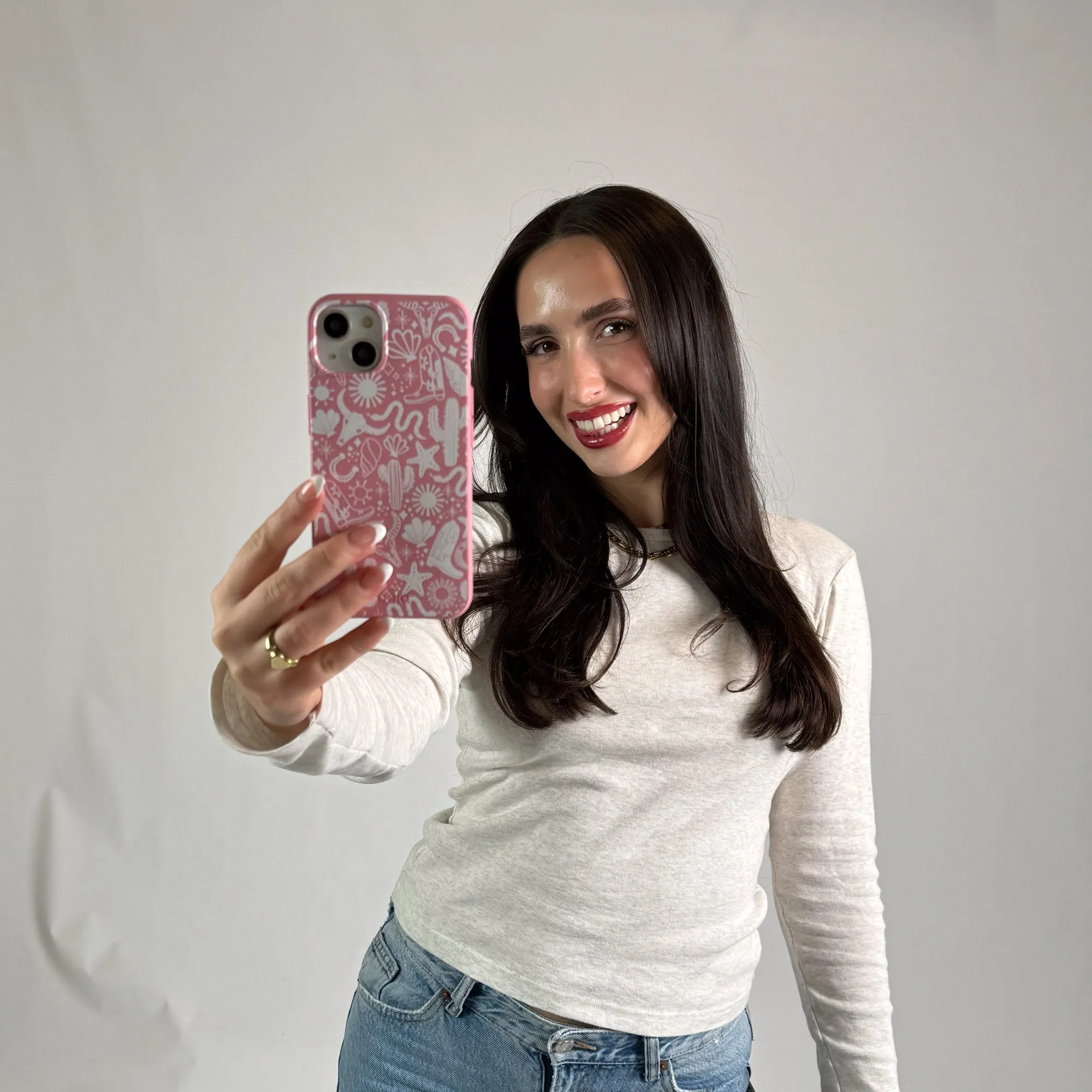 Protective Pattern Bubblegum Pink Coastal Rodeo iPhone 17 Case