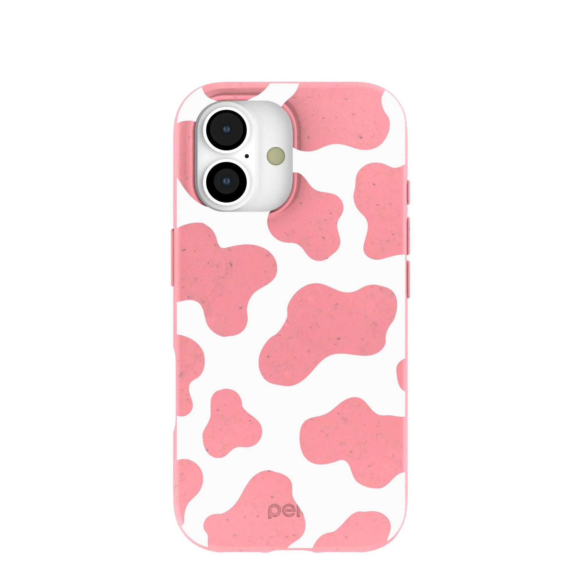 Gloss Texture Grip Assist Bubblegum Pink Cow iPhone 17 Case