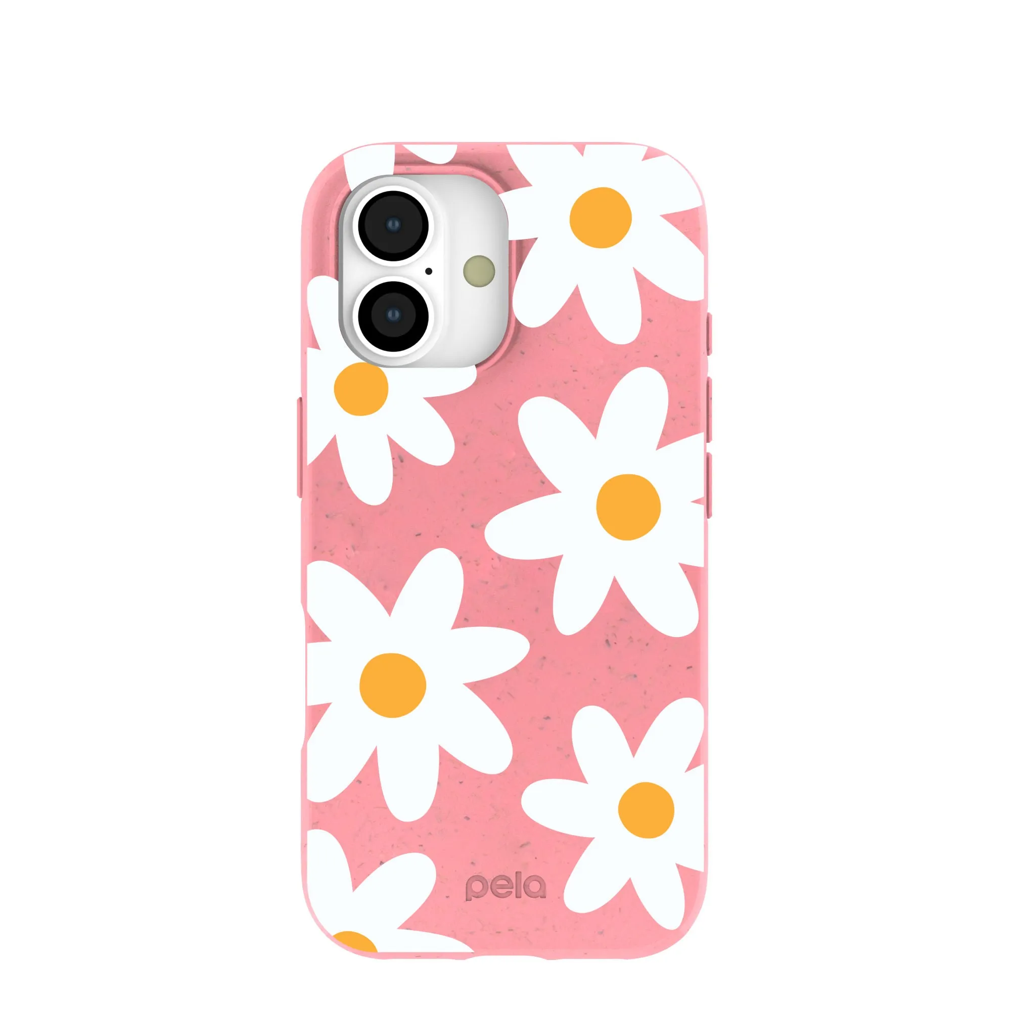Rugged Outline Soft Design Bubblegum Pink Daisy iPhone 17 Case