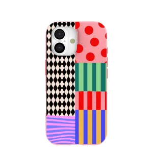 Modern Grip Design Tough Frame Bubblegum Pink Juggling Colors iPhone 17 Case