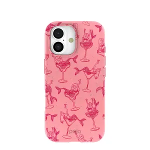 Bubblegum Pink Mermaid Cocktail iPhone 17 Case Comfort Finish