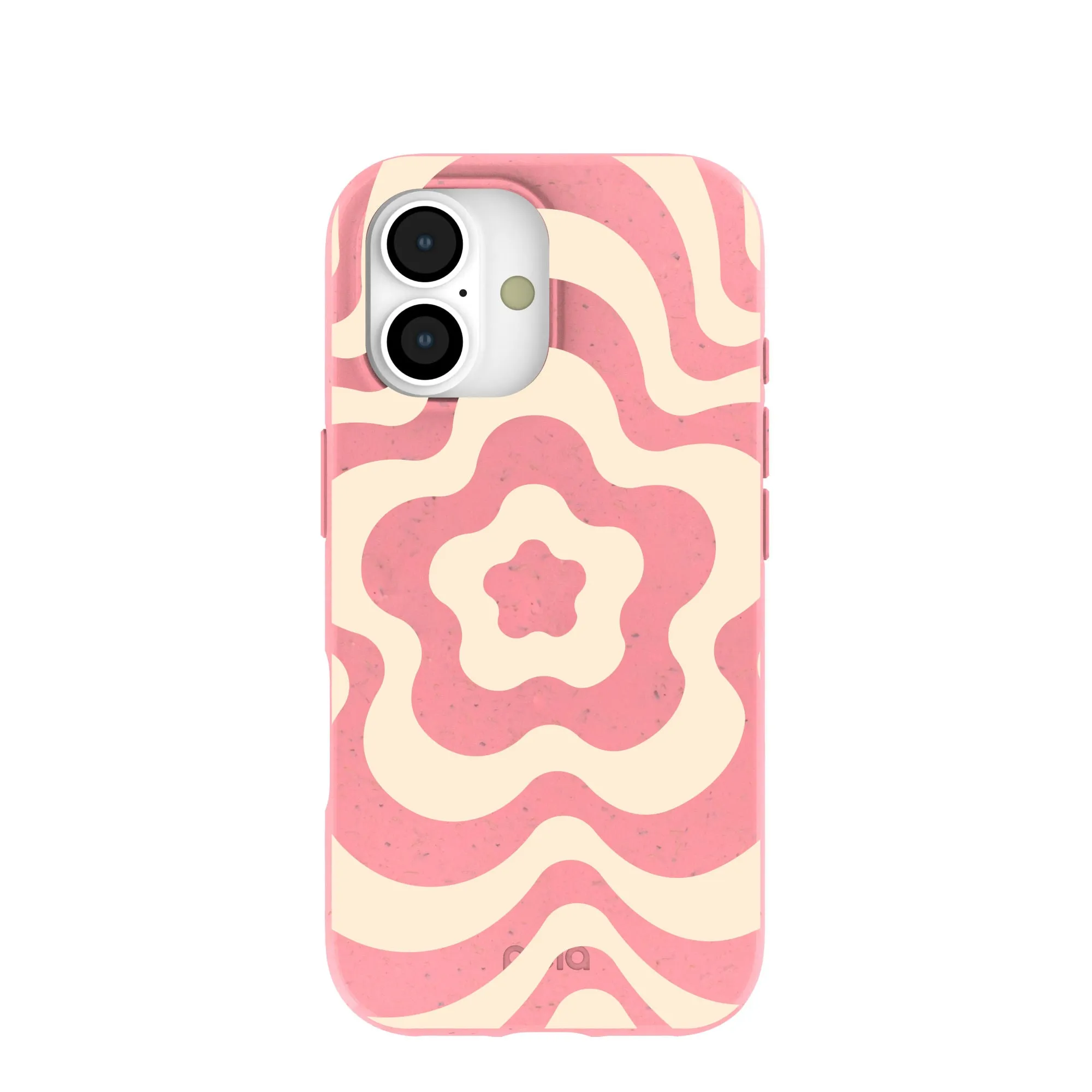 Bubblegum Pink Morning Flower iPhone 17 Case Modern Style Anti Scratch Layer