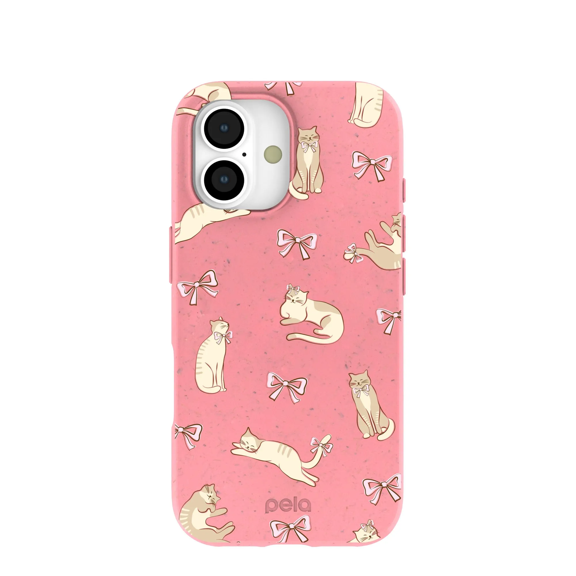 Enhanced grip Soft Grip Layer Bubblegum Pink Purrfection iPhone 17 Case