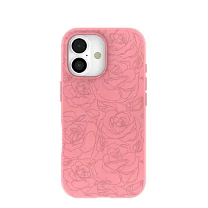 Soft Interior Durable Grip Bubblegum Pink Rosettes iPhone 17 Case