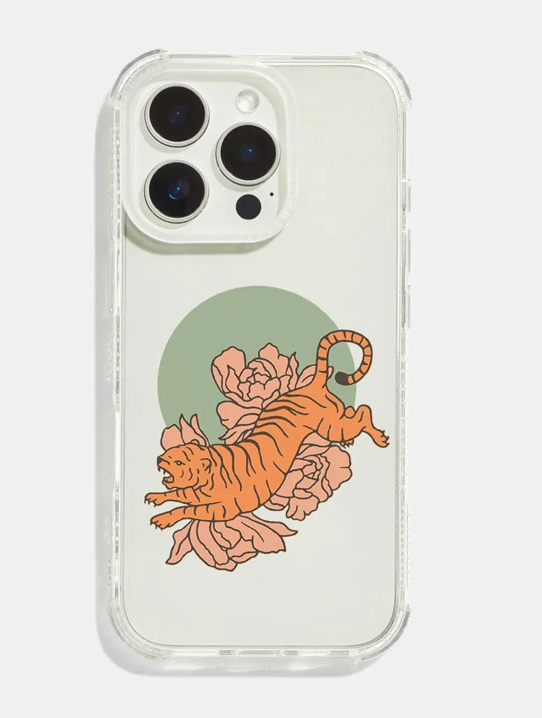 Cai & Jo x Skinnydip Tiger Shock iPhone Case Hybrid Pattern Texture Stylish Aesthetic