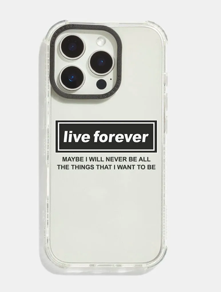 Live Forever Shock iPhone Case Colorful Design