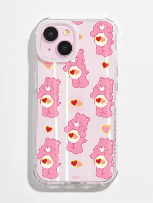 Care Bears x Skinnydip Love Repeat Shock iPhone Case Flexible Grip Form
