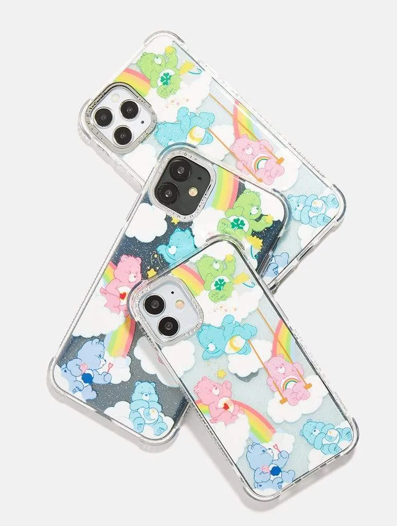 Comfort Edge Layer Rugged Build Texture Care Bears x Skinnydip Rainbow Shock iPhone Case