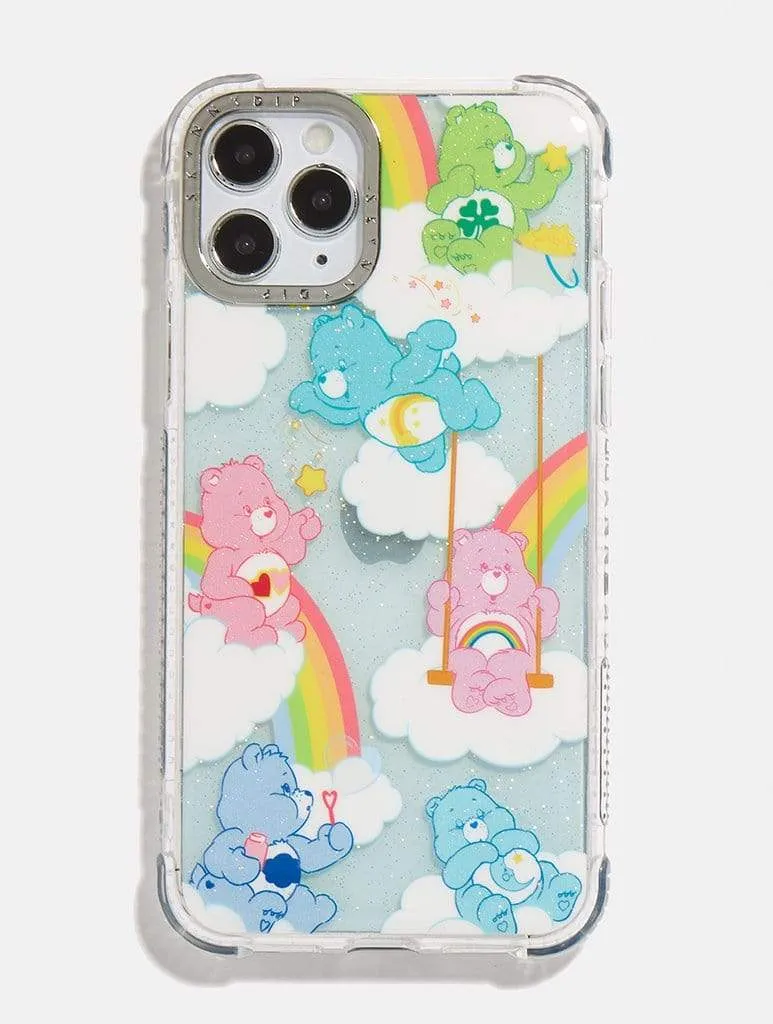 Glossy Finish Look Dual Layer Care Bears x Skinnydip Rainbow Shock iPhone Case