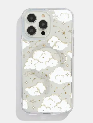 Celestial Cloud Glitter MagSafe iPhone Case Smooth Shape daily protection