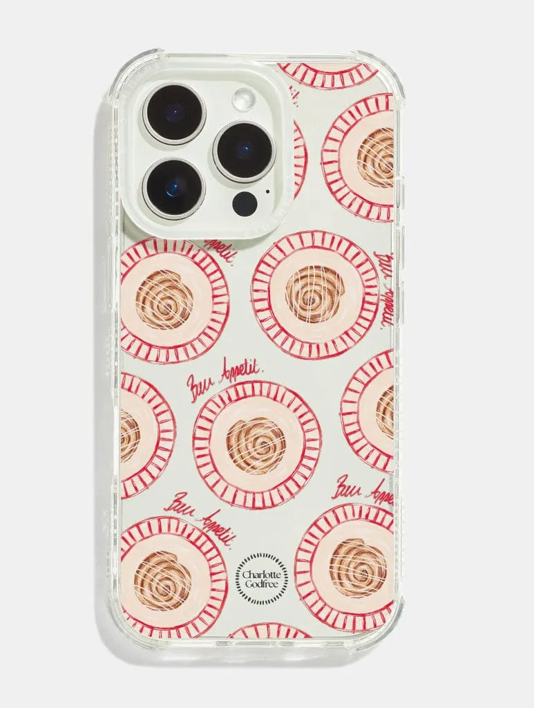 Luxury Texture Flexible Pattern Texture Charlotte Godfree x Skinnydip Cinnamon Bun Shock iPhone Case