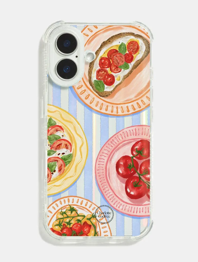 Charlotte Godfree x Skinnydip Tomato Shock iPhone Case Elegant Pattern Design