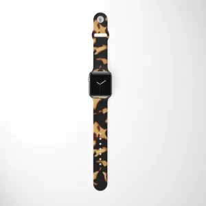 Chic Tortoiseshell Apple Watch Strap Breathable wear Modern Minimalism