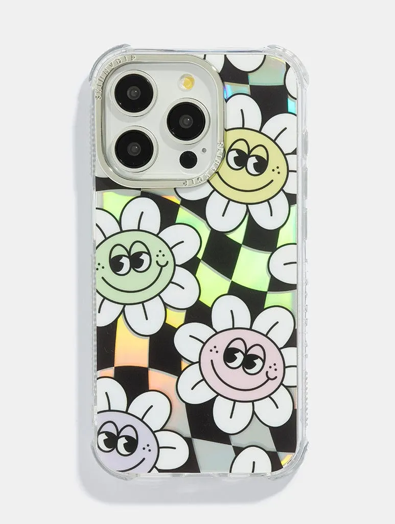 Recyclable Material Elegant Craft Chill Daisy Check Shock iPhone Case