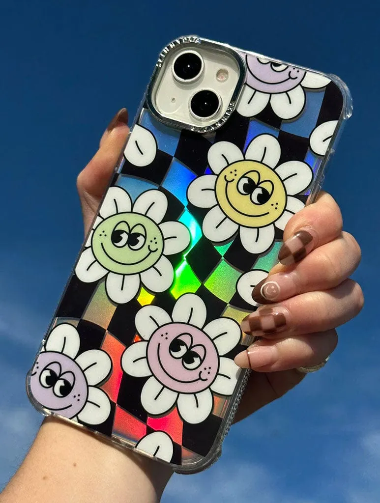 Matte Texture Surface Heat dissipation Chill Daisy Check Shock iPhone Case