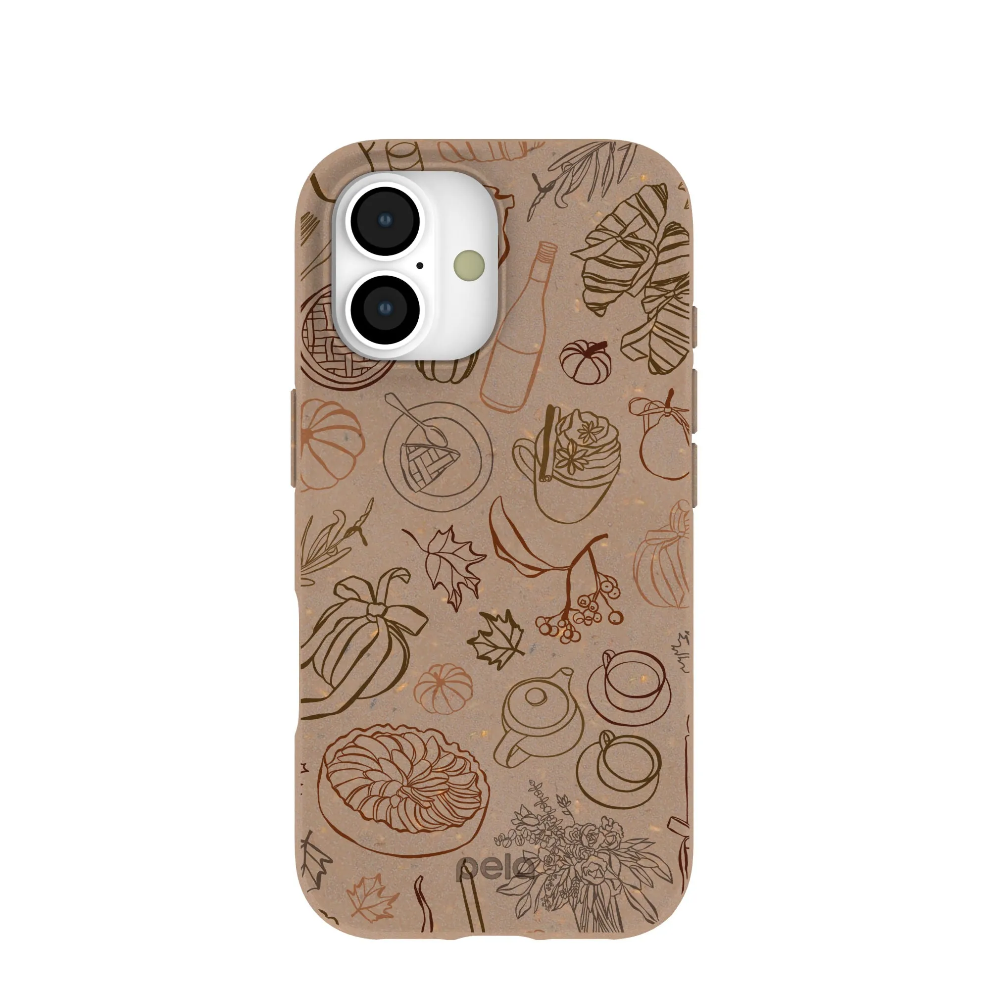 Luxury Feel Chocolate Brown Autumn Sweets iPhone 17 Case