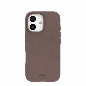 Sleek Finish Drop Defense Chocolate Brown iPhone 17 Case