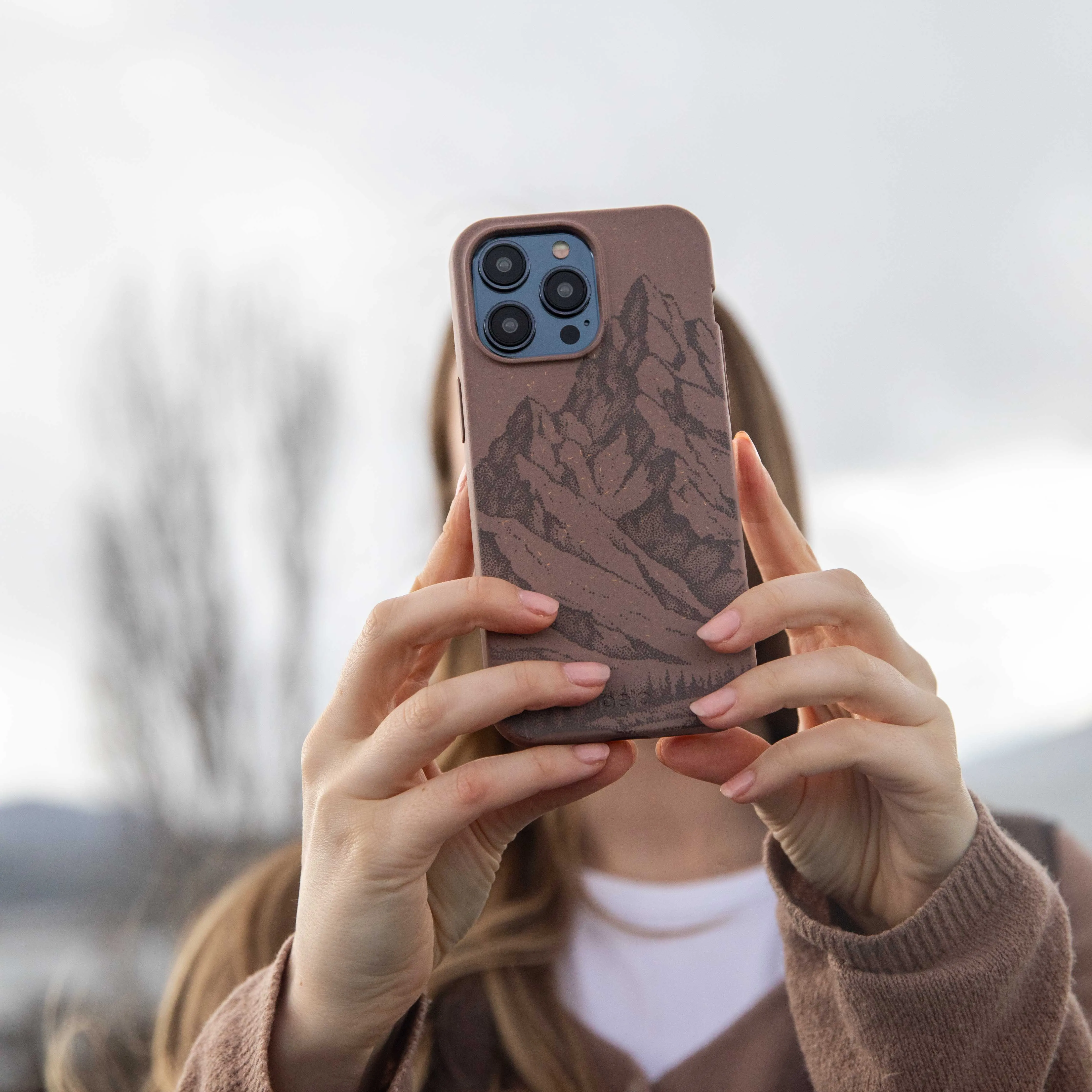 Chocolate Brown Silent Summit iPhone 17 Case Smooth Coating Elegant Comfort