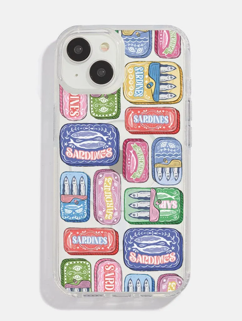 Canned Fish MagSafe iPhone Case Raised Edges