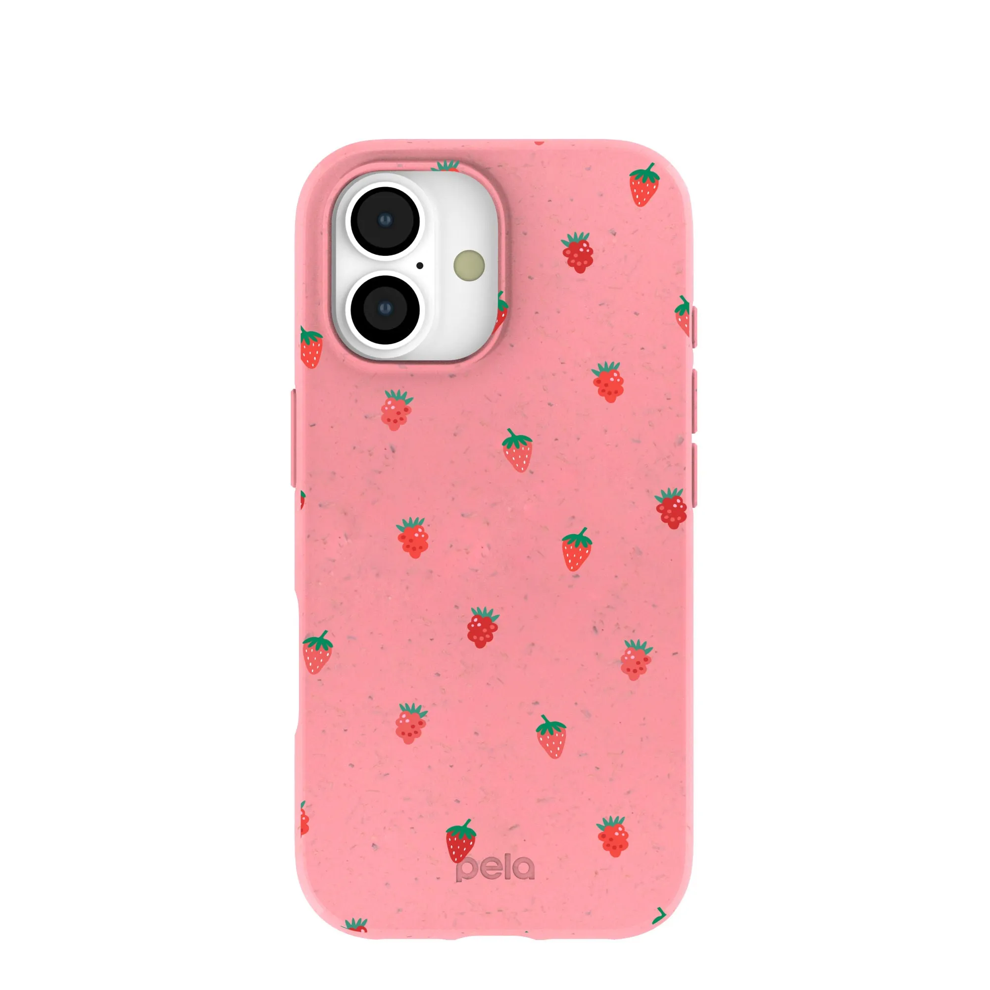 Bubblegum Pink Summer Berries iPhone 17 Case Classic Touch Sleek Surface