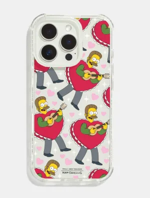 Matte Texture Design The Simpsons Ned Flanders Shock iPhone Case