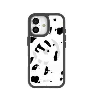 Clear Cat Cow iPhone 17 Case With Noir Ridge (MagSafe included) Luxury Edge Texture Premium Texture