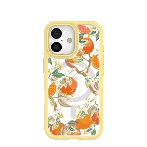 Clear Citrus Blooms iPhone 17 Case With Sunbeam Ridge (MagSafe included) Lightweight accessory Soft Finish Texture