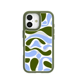 Elegant Shield Clear Curve And Flow iPhone 17 Case With Forest Floor Ridge (MagSafe included)