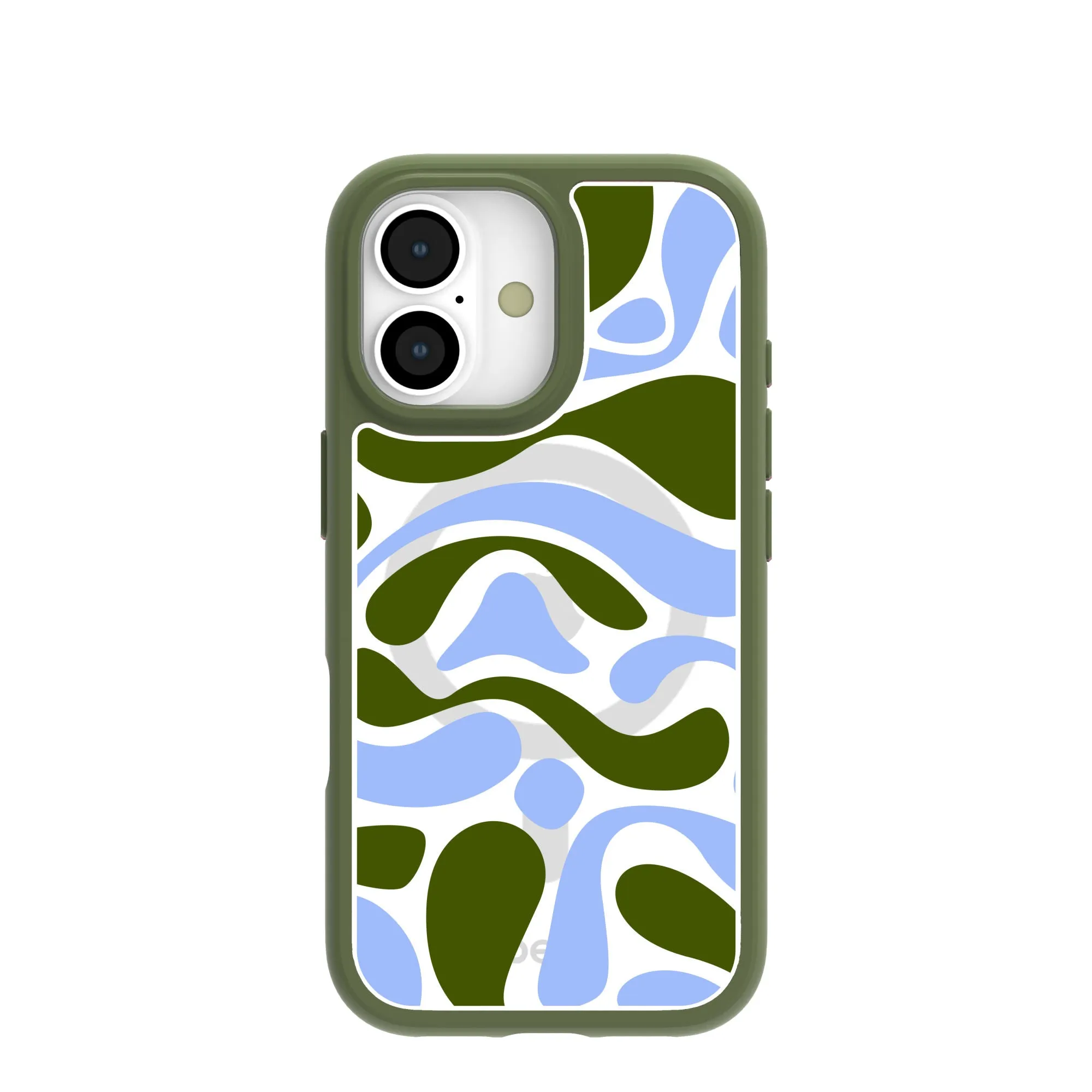 Elegant Shield Clear Curve And Flow iPhone 17 Case With Forest Floor Ridge (MagSafe included)