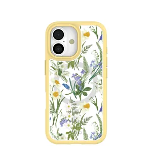 Hybrid Frame Matte Surface Design Clear Daffodil Bouquet iPhone 17 Case With Sunbeam Ridge (MagSafe included)