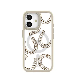 Minimal Comfort Clear Desert Luck iPhone 17 Case With London Fog Ridge (MagSafe included)