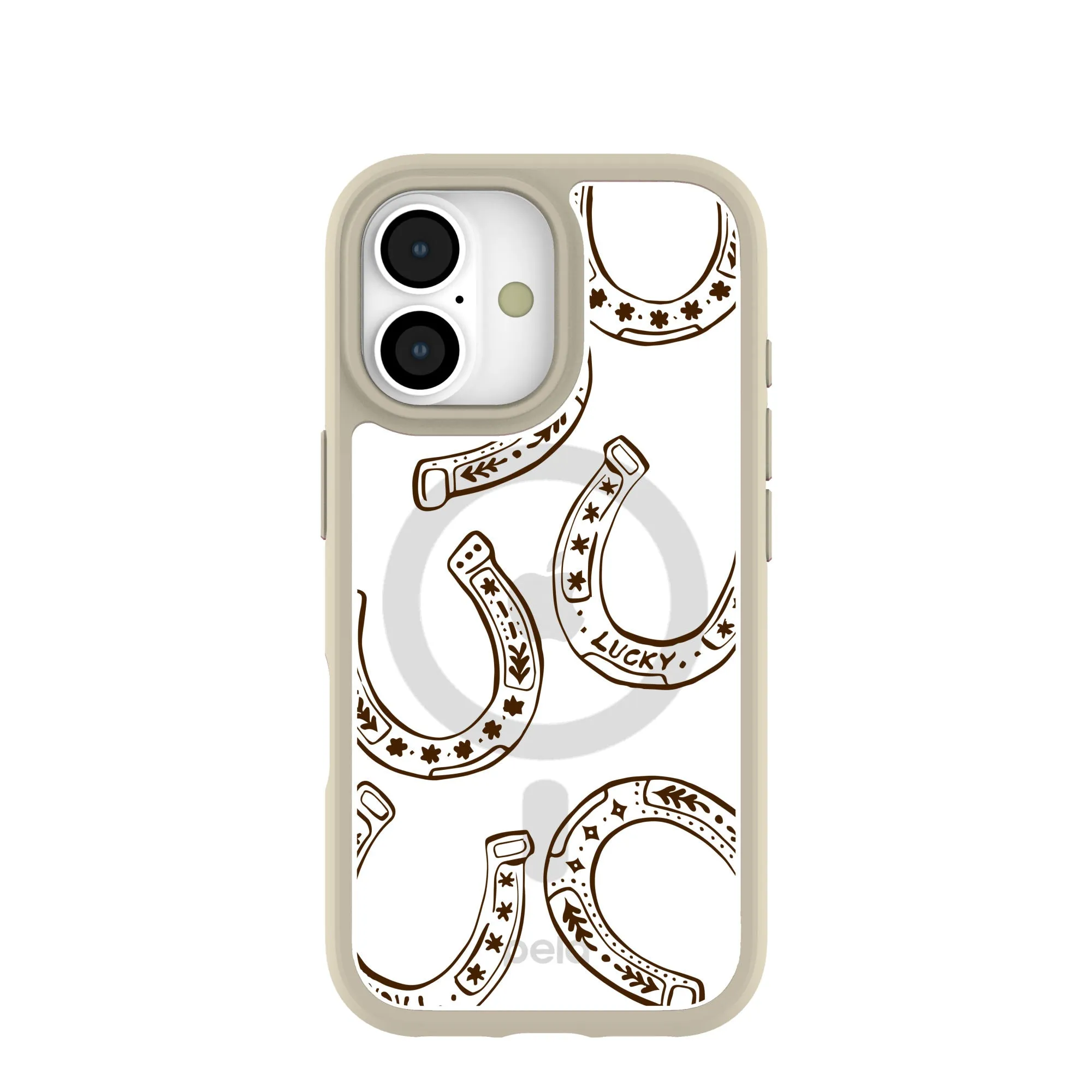 Minimal Comfort Clear Desert Luck iPhone 17 Case With London Fog Ridge (MagSafe included)
