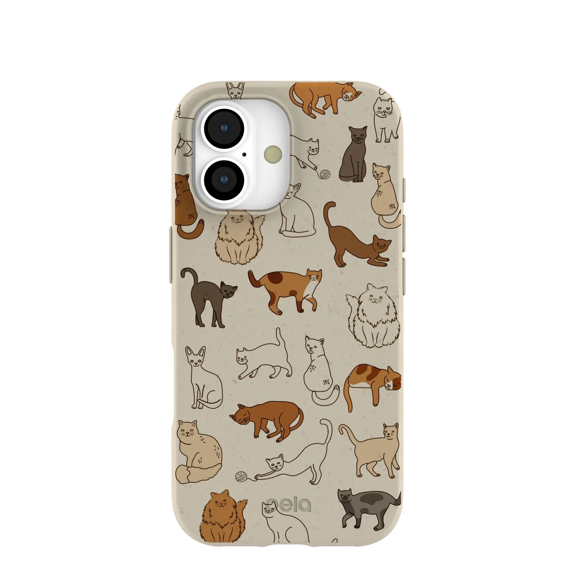 London Fog Kitty Cats iPhone 17 Case Soft Grip Layer