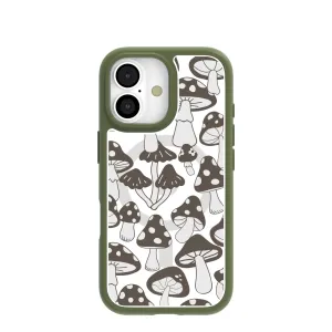 Unisex Design Clear Fungi Fuel iPhone 17 Case With Forest Floor Ridge (MagSafe included)