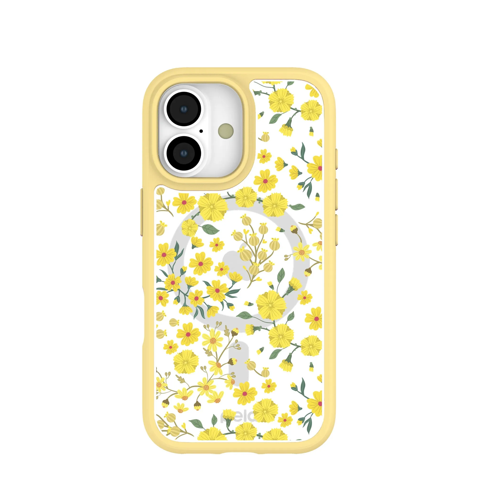 Clear Golden Bloom iPhone 17 Case With Sunbeam Ridge (MagSafe included) Smooth Shape