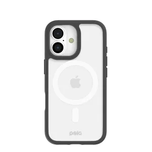 Clear iPhone 17 Case with Noir Ridge (MagSafe Included) Artistic Design Stylish Detail Layer