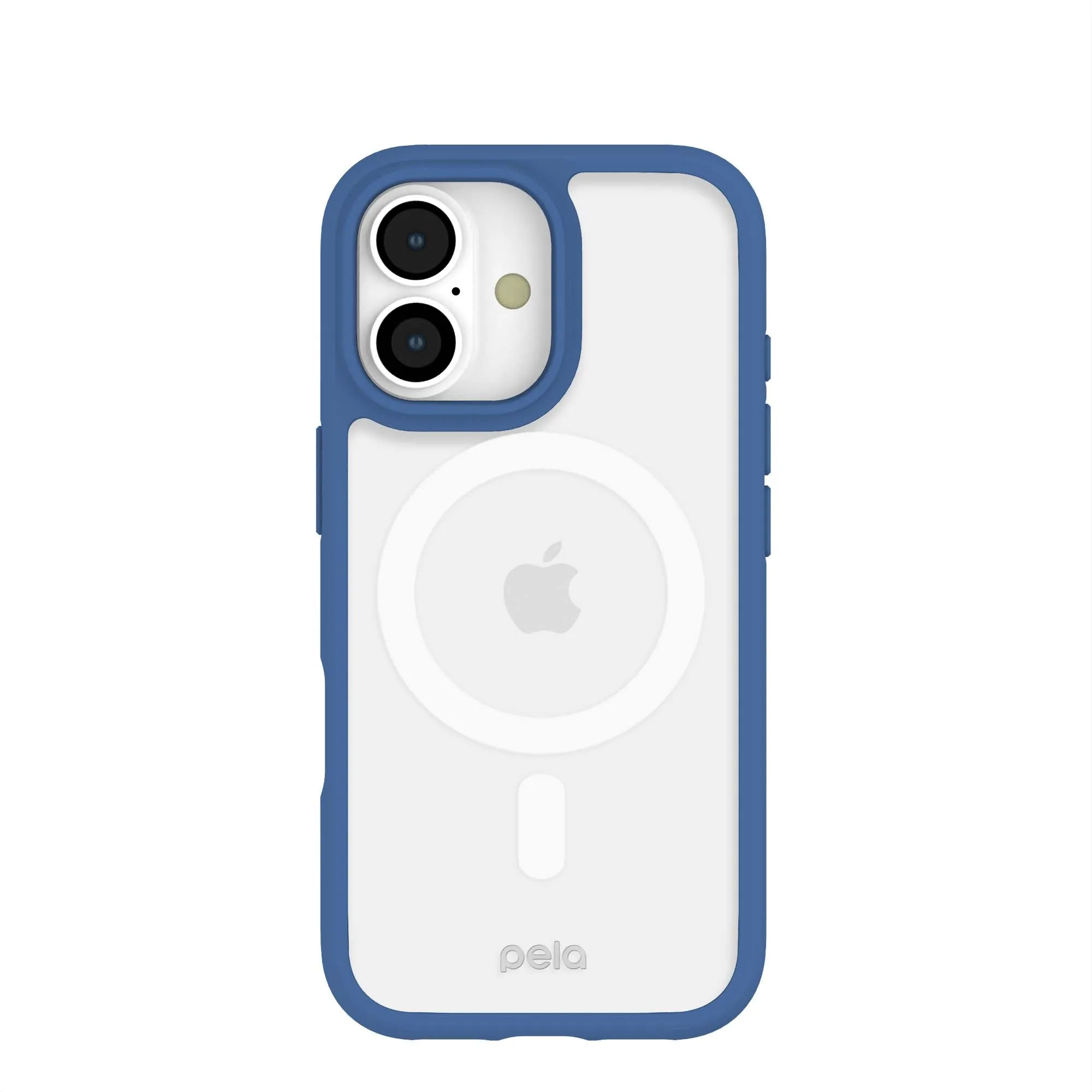 Clear iPhone 17 Case with True Blue Ridge (MagSafe Included) Elegant Edge Shockproof Frame
