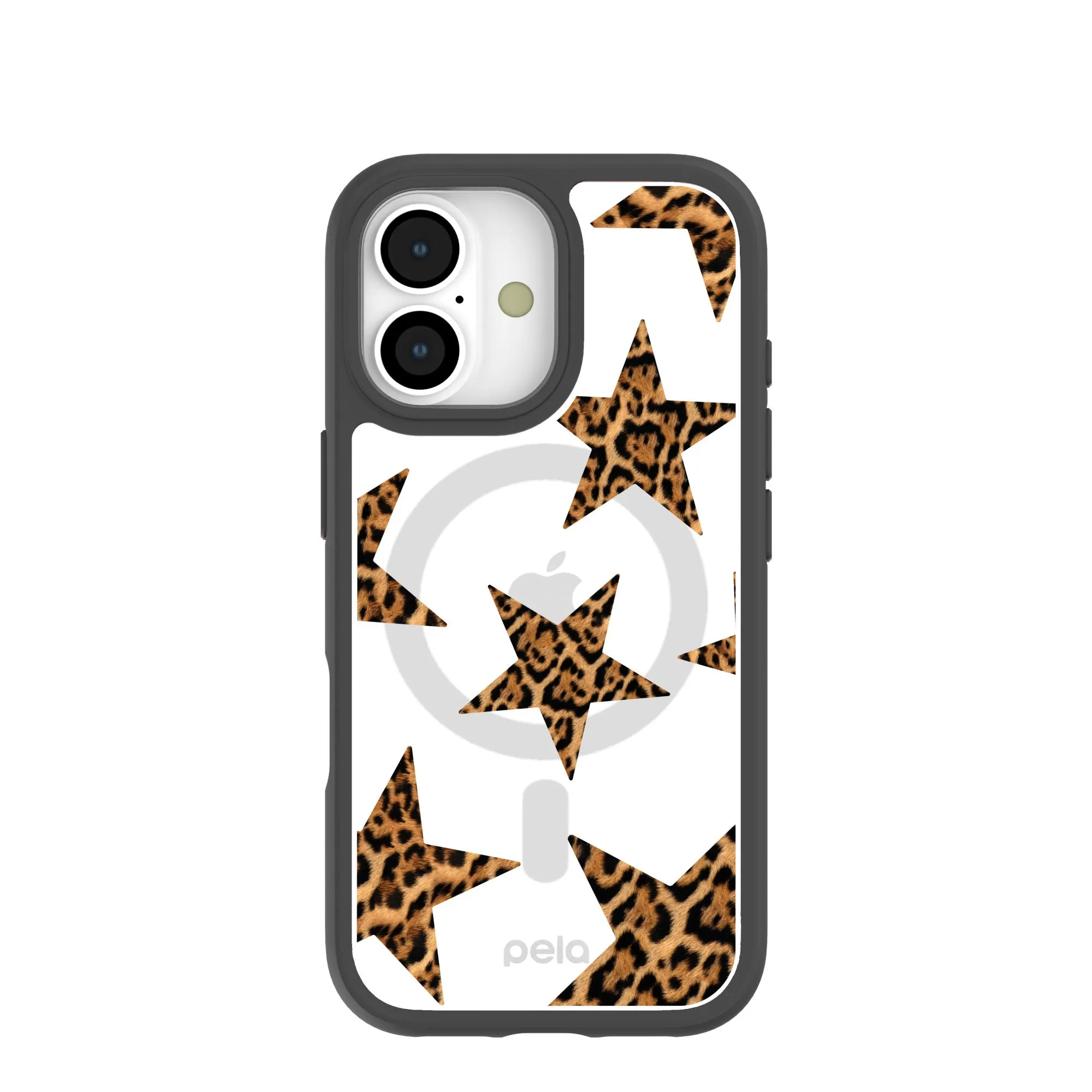 Flexible Grip Texture Clear Jaguar Stars iPhone 17 Case With Noir Ridge (MagSafe included)